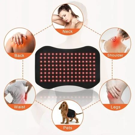 Red Light Therapy Belt Infrared Light Therapy Wrap Red Light Therapy for Body Pain Relief Skin with Timer LED Flexible Wearable Pads for Tissue Repair Resolve Inflammation Relieve Joint & Back Pain | Walmart (US)