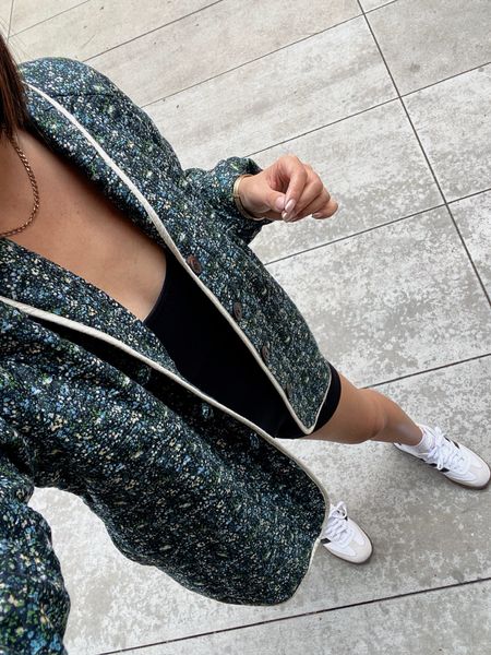 Floral jacket and bodysuit outfit, quilted jacket outfit 

#LTKshoecrush #LTKfindsunder100 #LTKsalealert