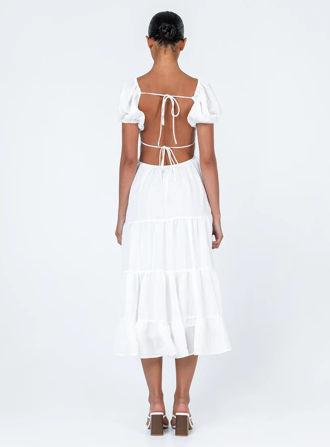 Danny Midi Dress White | Princess Polly US