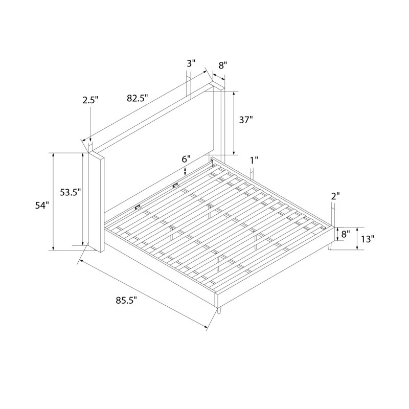 Birzer King Upholstered Wingback Bed | Wayfair North America