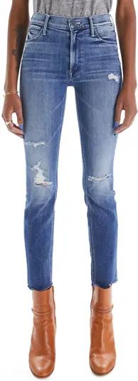 The Dazzler Mid Rise Ankle Fray Jeans | Nordstrom