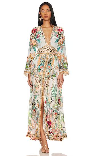 Shirring Detailed Maxi Dress in Royalty Loyalty | Revolve Clothing (Global)