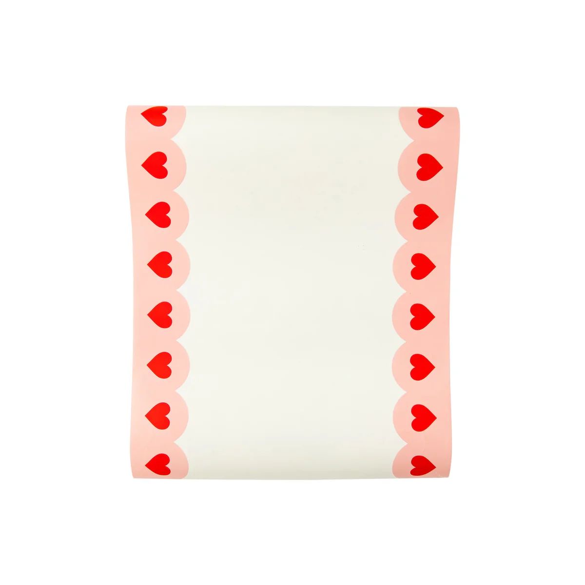 Pink Heart Border Table Runner | Ellie and Piper