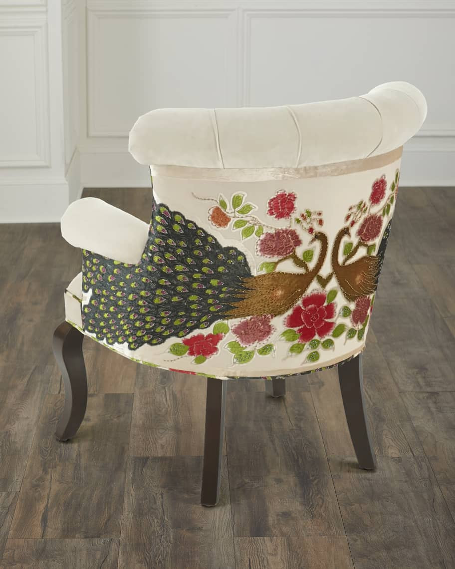 Cream Peacock Chair | Neiman Marcus