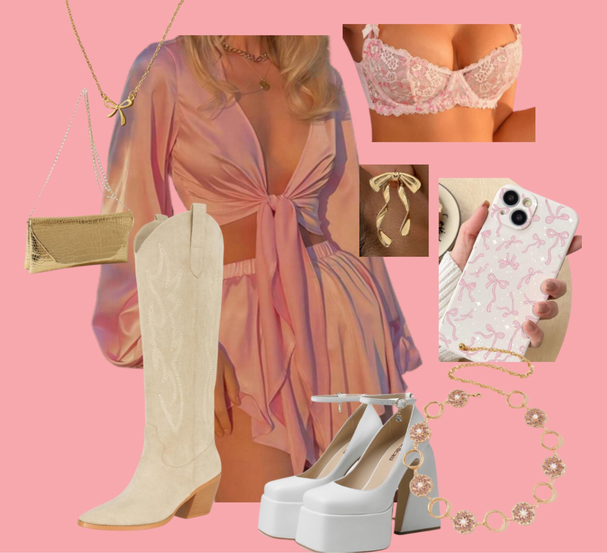 Girly and pink outfit for the beach or Nashville! 

#LTKSeasonal #LTKFestival #LTKmidsize