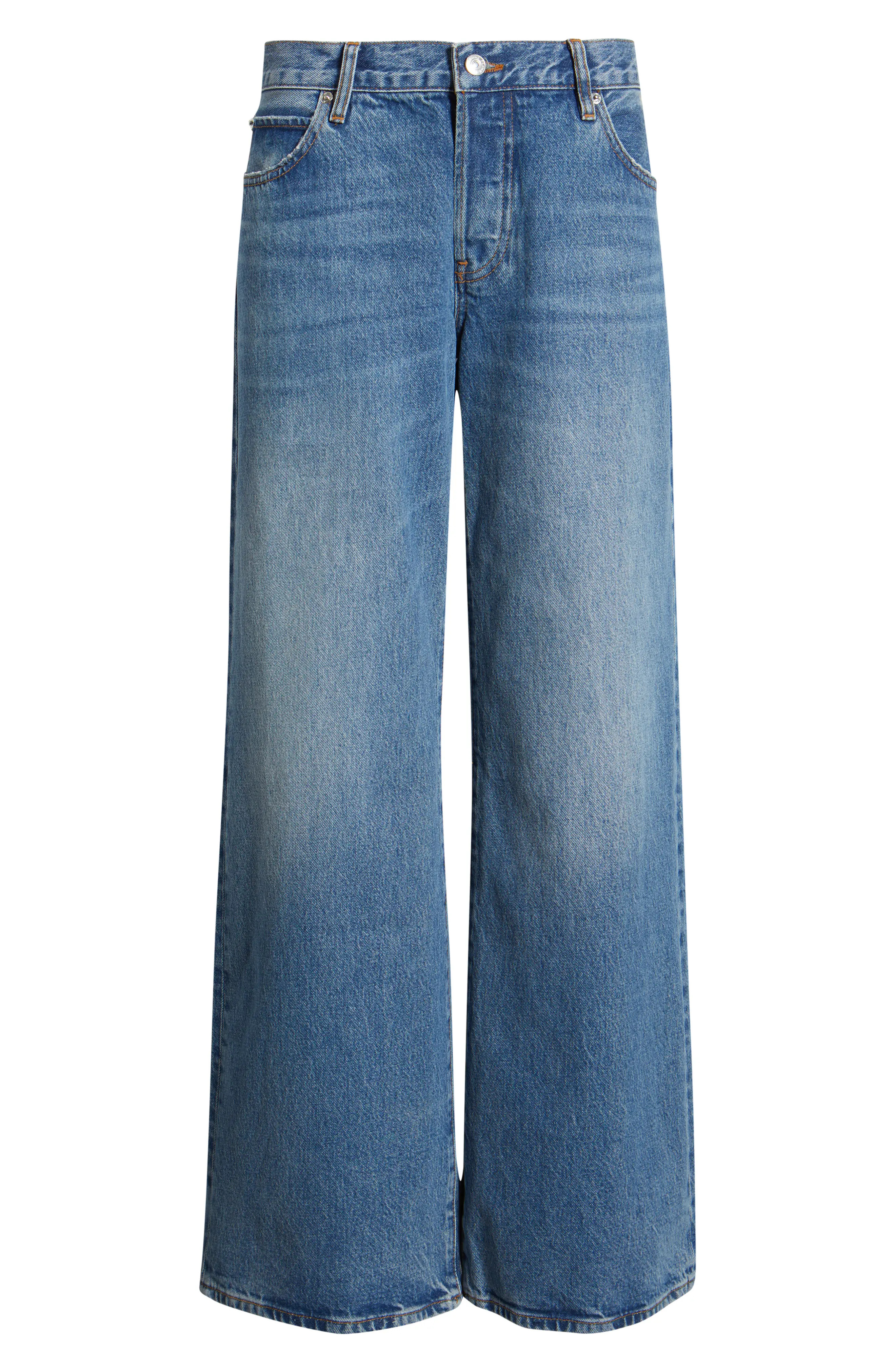 FRAME The Pixie Gray Wide Leg Jeans (Women) | Nordstrom | Nordstrom