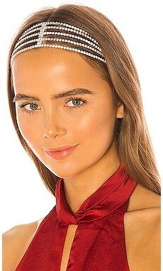 Ettika Rhinestone Headband in Silver from Revolve.com | Revolve Clothing (Global)