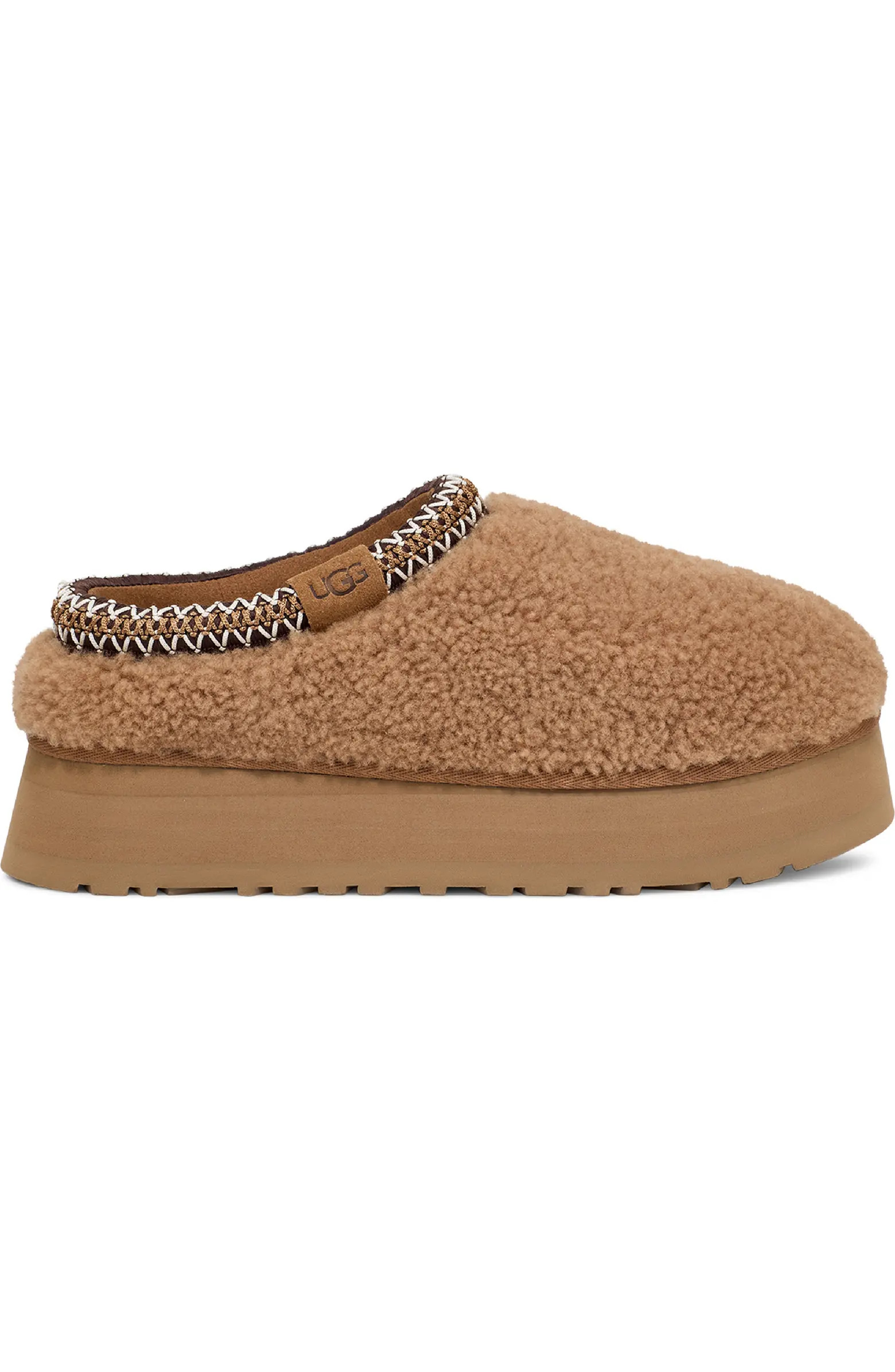 Tazz Maxi Curly Genuine Shearling Platform Slipper (Women) | Nordstrom