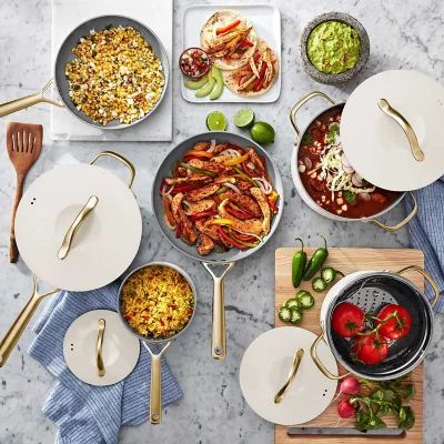 Member's Mark 11-Piece Modern Ceramic Cookware Set (Assorted Colors) | Sam's Club