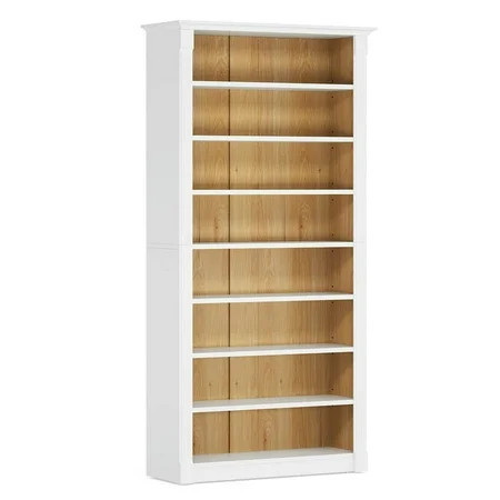 Yardi Yarda 70.9" Tall Bookcase, Modern 8-Tier Bookshelf Freestanding Display Shelf, High-Quality Engineered Wood Bookcase, White | Walmart (US)