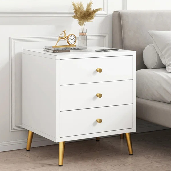 Cefola 21.25'' Tall Nightstand in White | Wayfair North America