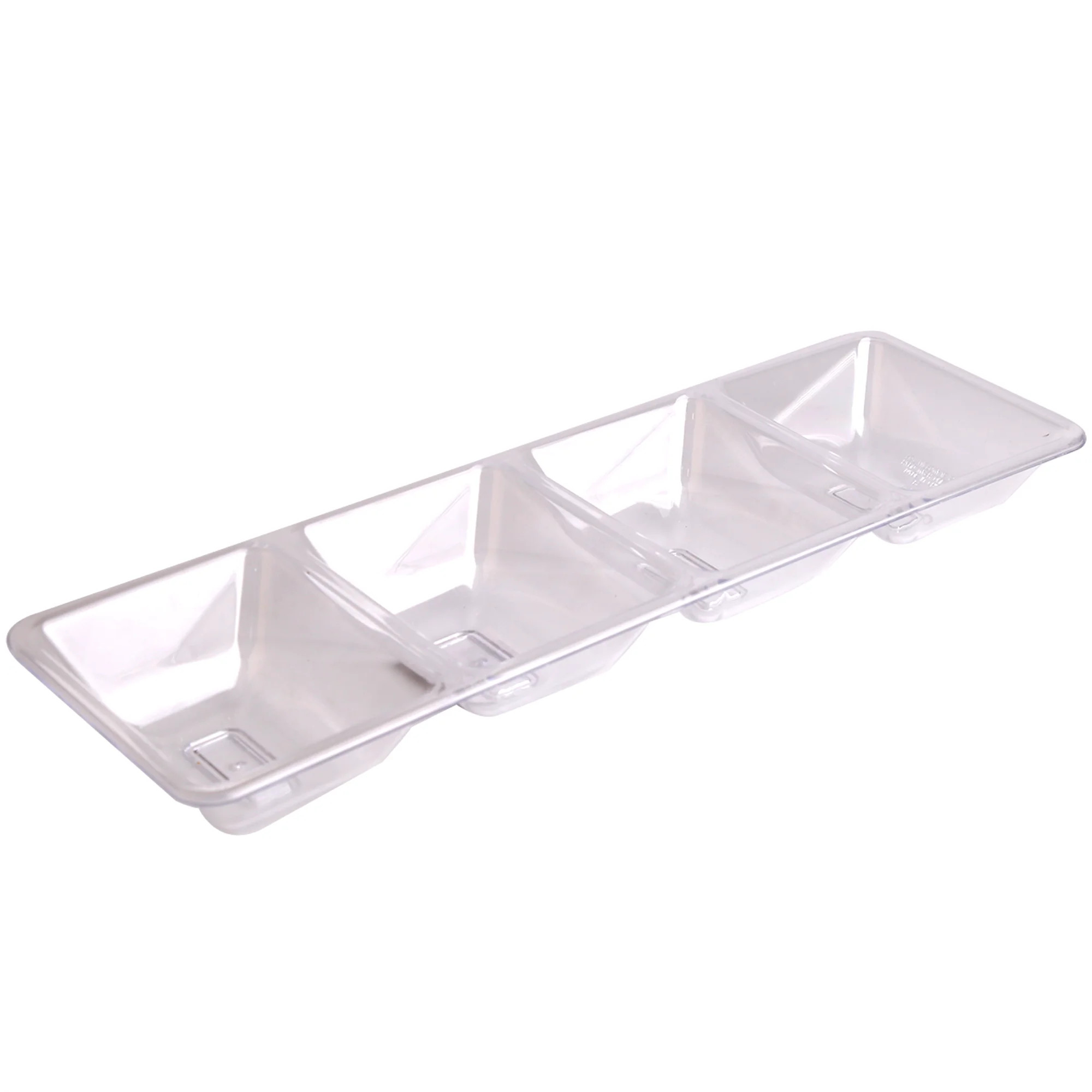Clear Rectangular Compartment Tray, 16", by Way To Celebrate | Walmart (US)