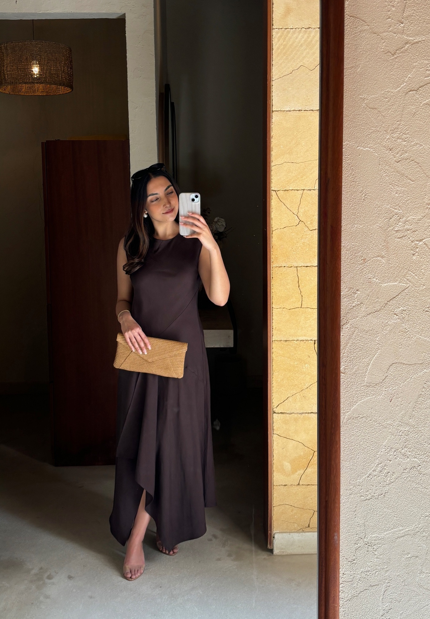 summer dress, linen, sleeveless dress, brown, chocolate brown, evening summer dress, maxi dress, drape detail, uk size 6, size xs , petite friendly, john lewis 

#LTKeurope #LTKSeasonal #LTKstyletip