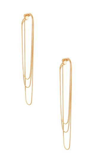 Reagan Drop Earring in Gold | Revolve Clothing (Global)