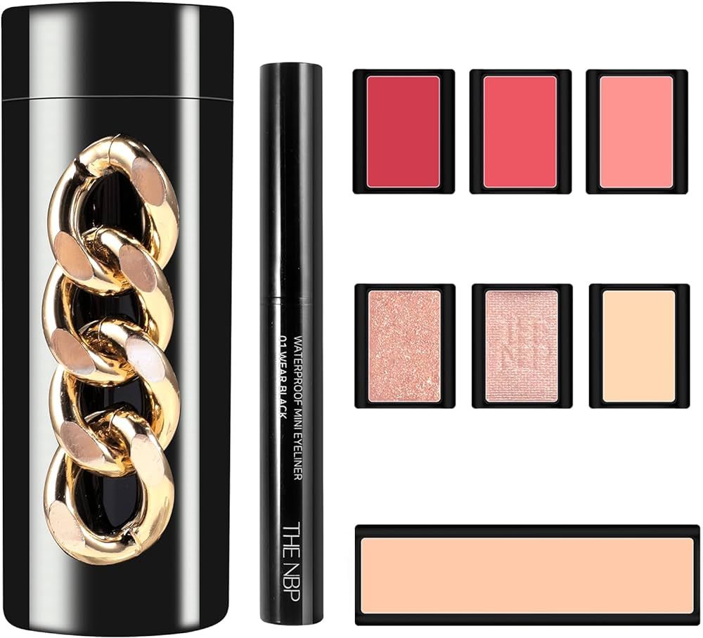 Portable Professional Makeup Kit,Mini Professional Makeup Kit Eyeshadow Palette Lip Gloss Conceal... | Amazon (US)