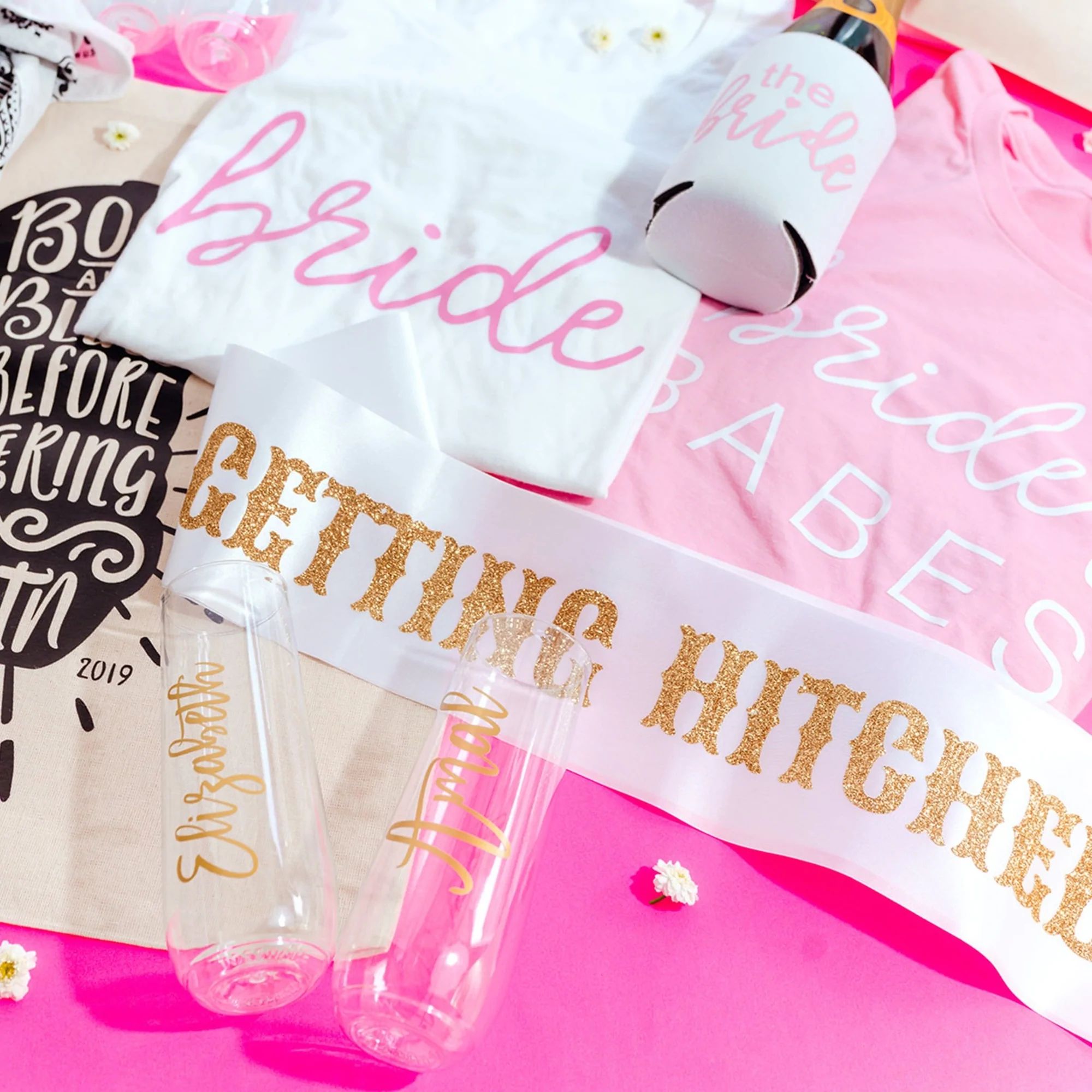 Getting Hitched Sash | Sprinkled With Pink