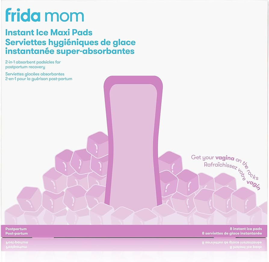 Frida Mom 2-in-1 Postpartum Pads, Absorbent Perineal Ice Maxi Pads, Instant Cold Therapy Packs an... | Amazon (US)