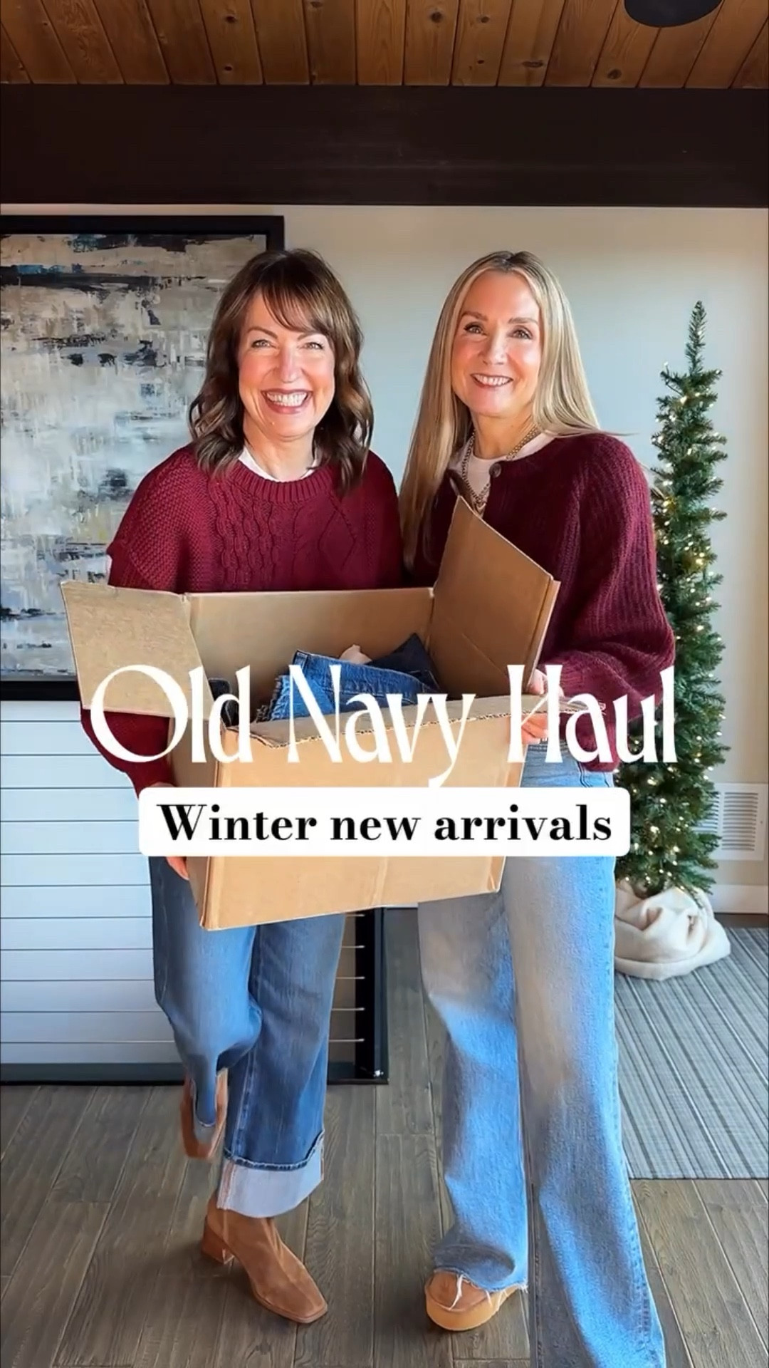 New year, fresh style✨ Have you been to @oldnavy lately?? It’s become our go-to for affordable trends like ruffle front blouses, barn jackets, faux fur, and cool jeans!

We’re both 5’6” and wear size xs/small in tops and 2/4 in jeans.


#oldnavy #fashionover40 #womenover50 #casualchic #outfitidea 
https://liketk.it/5I3JZ

#LTKSaleAlert #LTKOver40 #LTKFindsUnder50