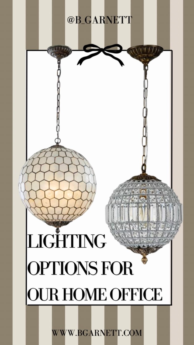 Lighting options were ordering for our home office 

Lighting | pendant light | home office | crystal chandelier

#LTKWorkwear #LTKHome #LTKSaleAlert