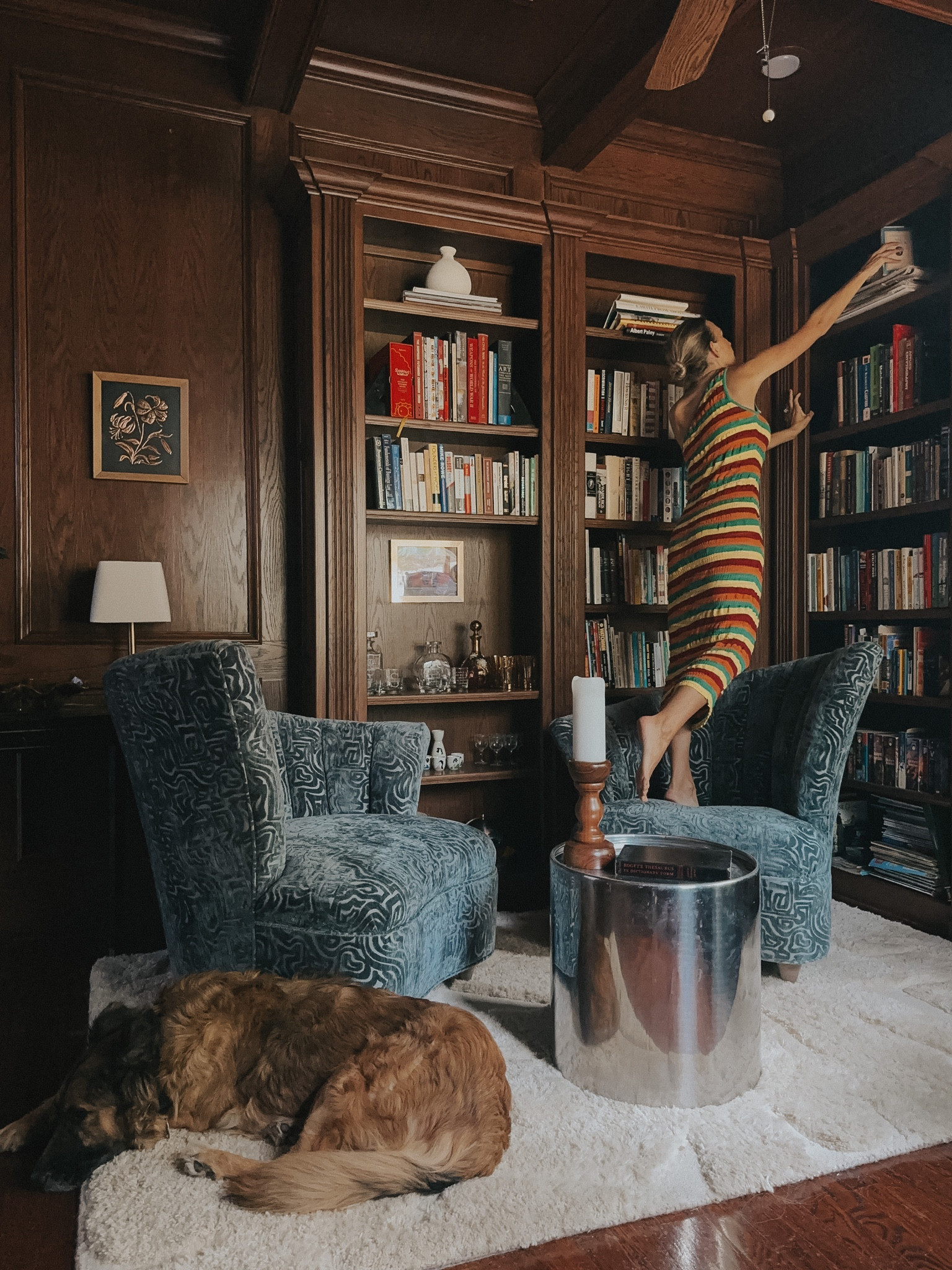 The one piece in this room purchased new, is this tufted rug from CB2. It’s stunning!

#LTKhome