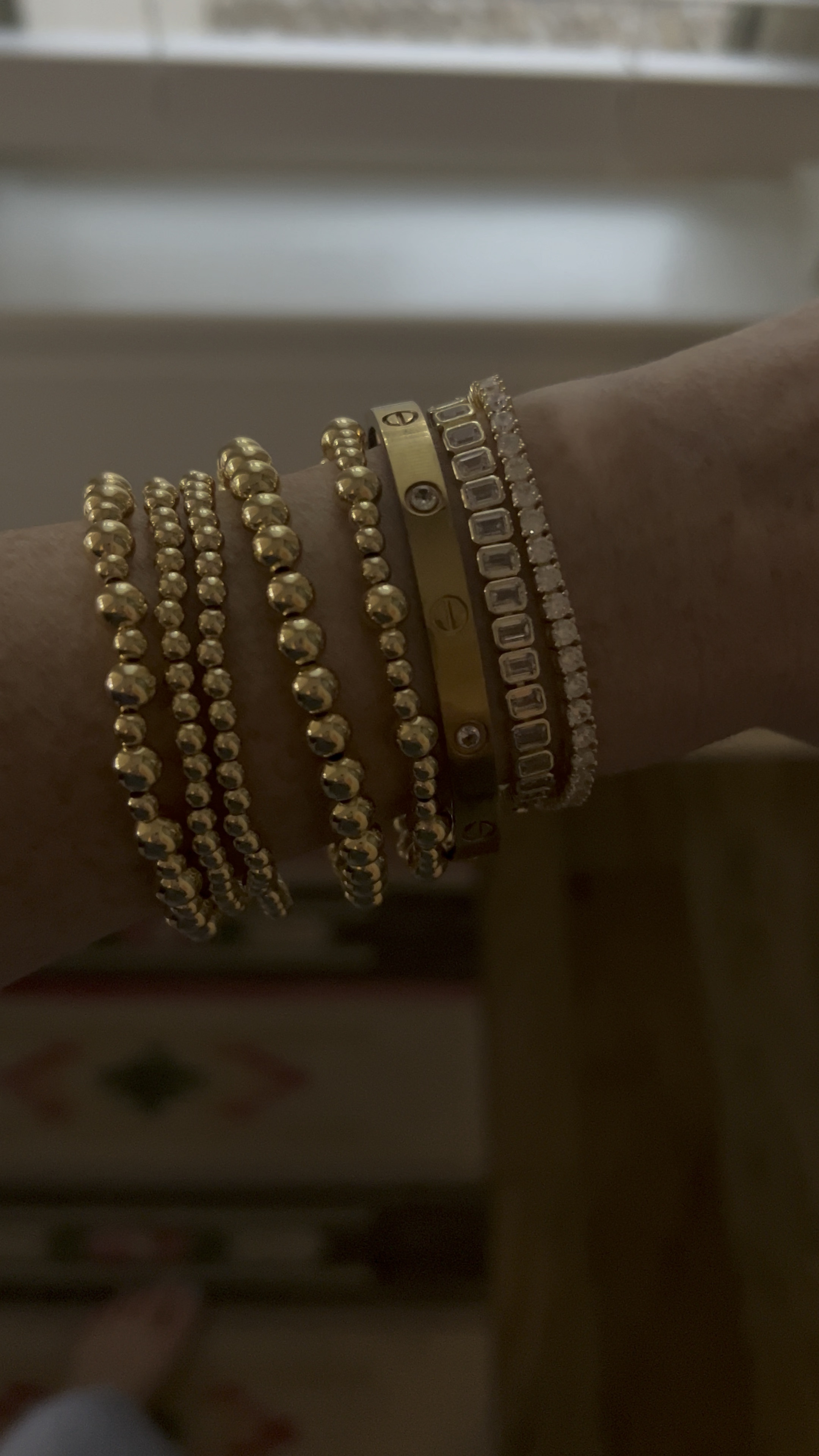 gold bracelets that i stack with my cartier bracelet 

#LTKMostLoved #LTKStyleTip #LTKGiftGuide