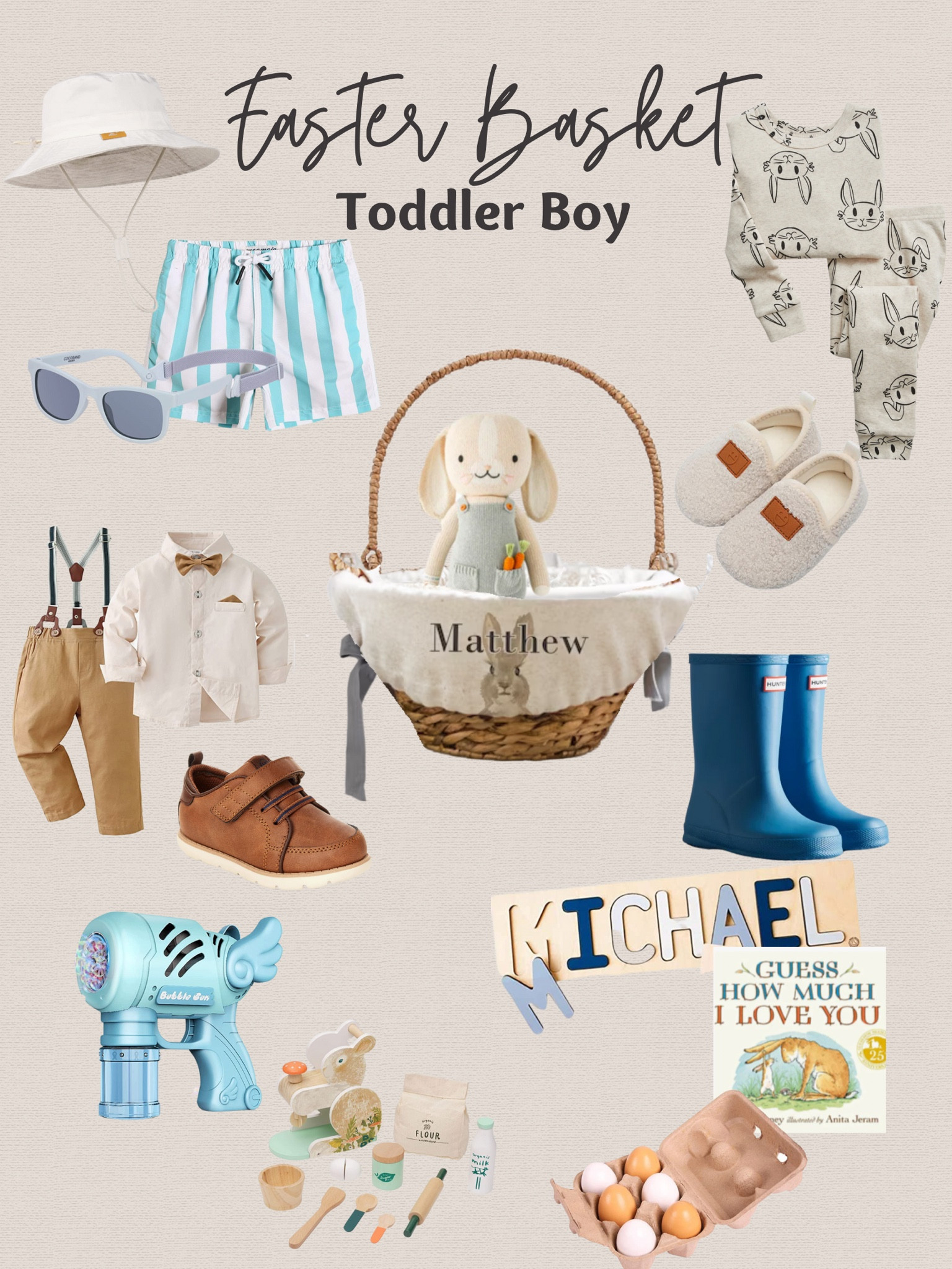 Toddler Easter basket #easter #easterbasket #toddlereaster #boyeasterbasket #toddlerboy #easterbasketideas #neutraleaster #aestheticeaster

#LTKSeasonal #LTKGiftGuide