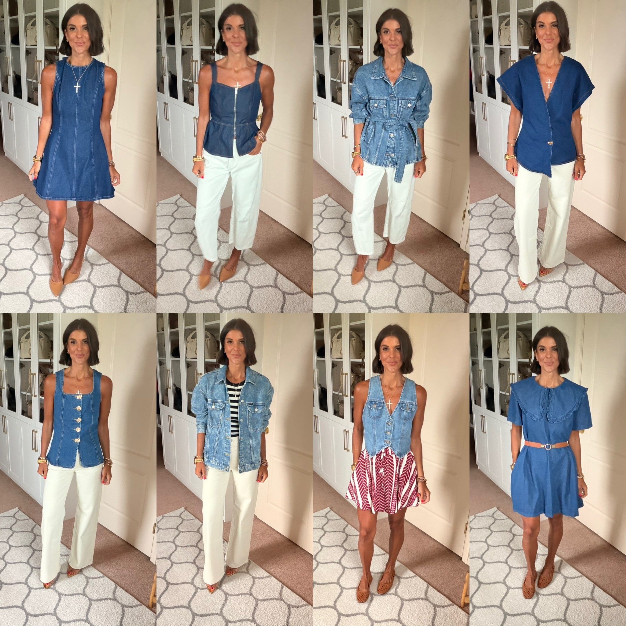 Denim haul! Size small in all denim except white jeans and wrangler jacket those are xs. Levi jeans fit tts

#LTKdayinmylife #LTKgrwm #LTKmomlife
