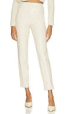 AFRM Simone Faux Leather Pants in Ivory from Revolve.com | Revolve Clothing (Global)