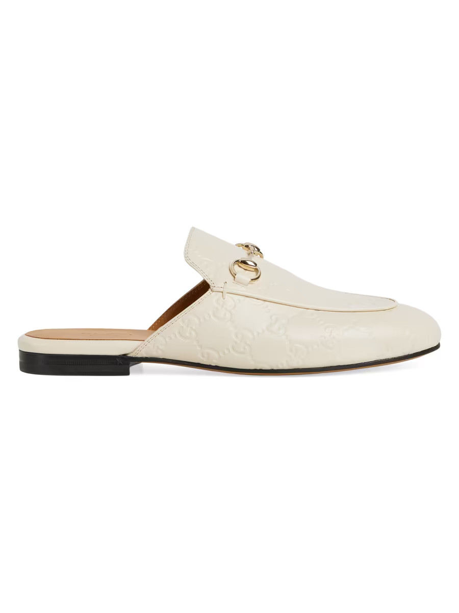 Princetown Horsebit GG Leather Slip-On Loafers | Saks Fifth Avenue