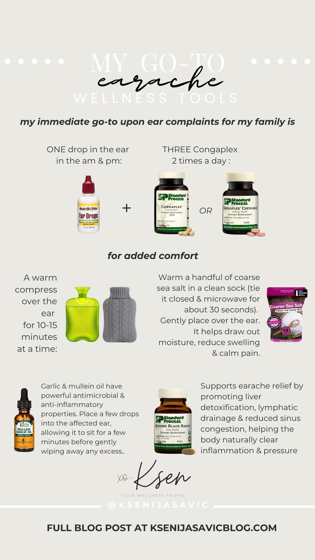 My “go-to EARACHE family wellness tools”. 🧰 😊 As always more detailed information on each item & uses on 👉🏼 : www.ksenijasavicblog.com 

 #LTKActive #LTKKids #LTKFamily