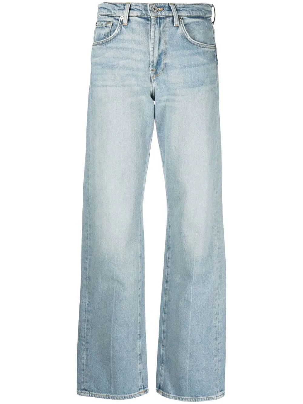 7 For All Mankind mid-rise wide-leg Jeans - Farfetch | Farfetch Global