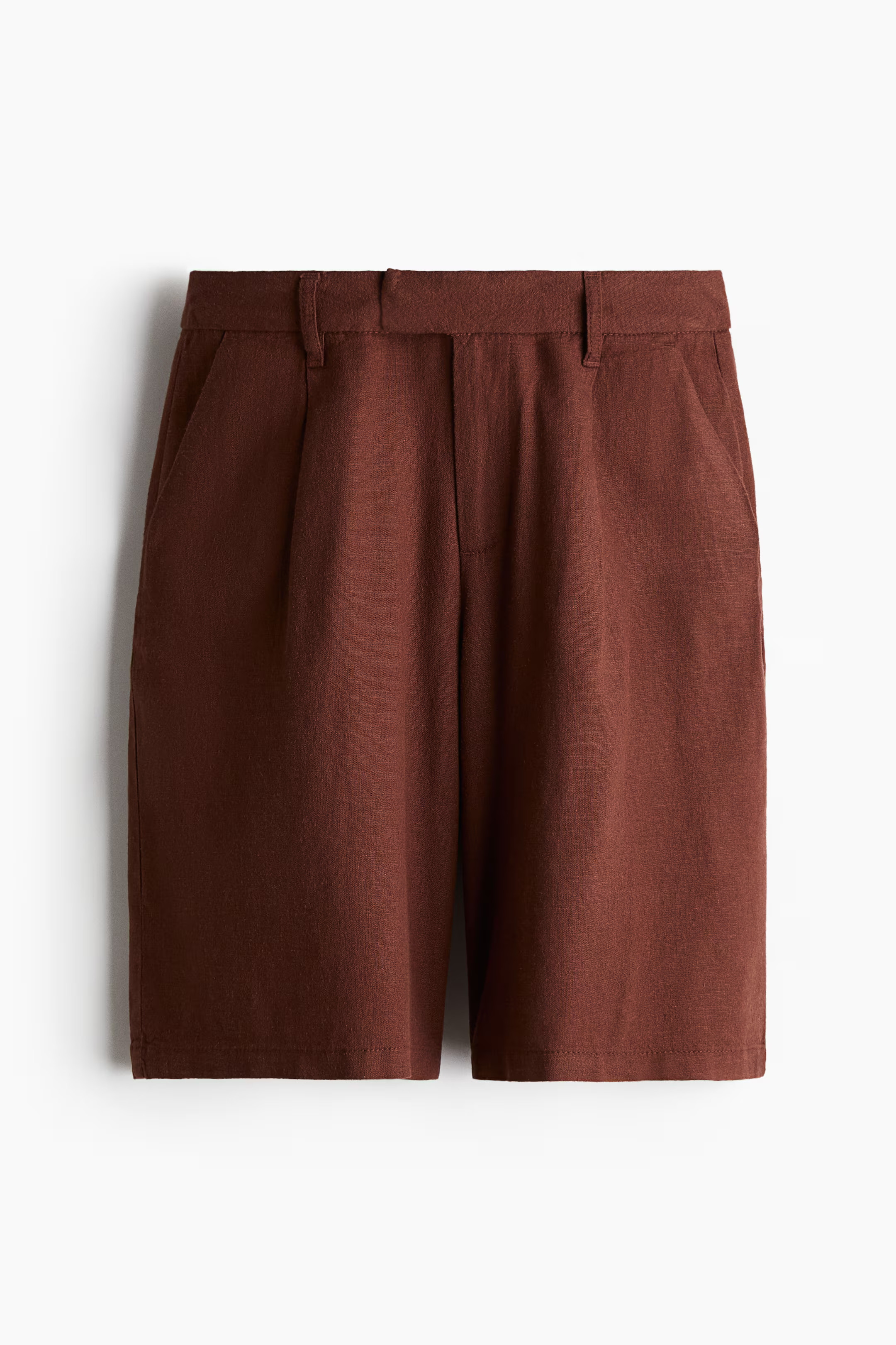 Knee-length linen-blend shorts | H&M (UK, MY, IN, SG, PH, TW, HK)
