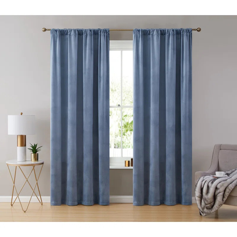 Monroy Velvet Curtain Pair | Wayfair North America