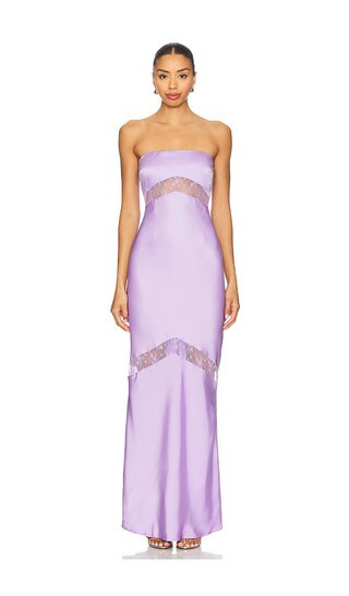 Runaway The Label Melrose Strapless Maxi Dress in Purple. - size M | Revolve Clothing (Global)