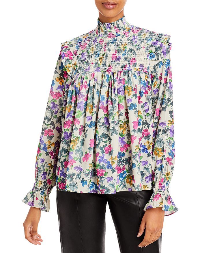 FRENCH CONNECTION Alianna Smocked Top Back to Results -  Women - Bloomingdale's | Bloomingdale's (US)