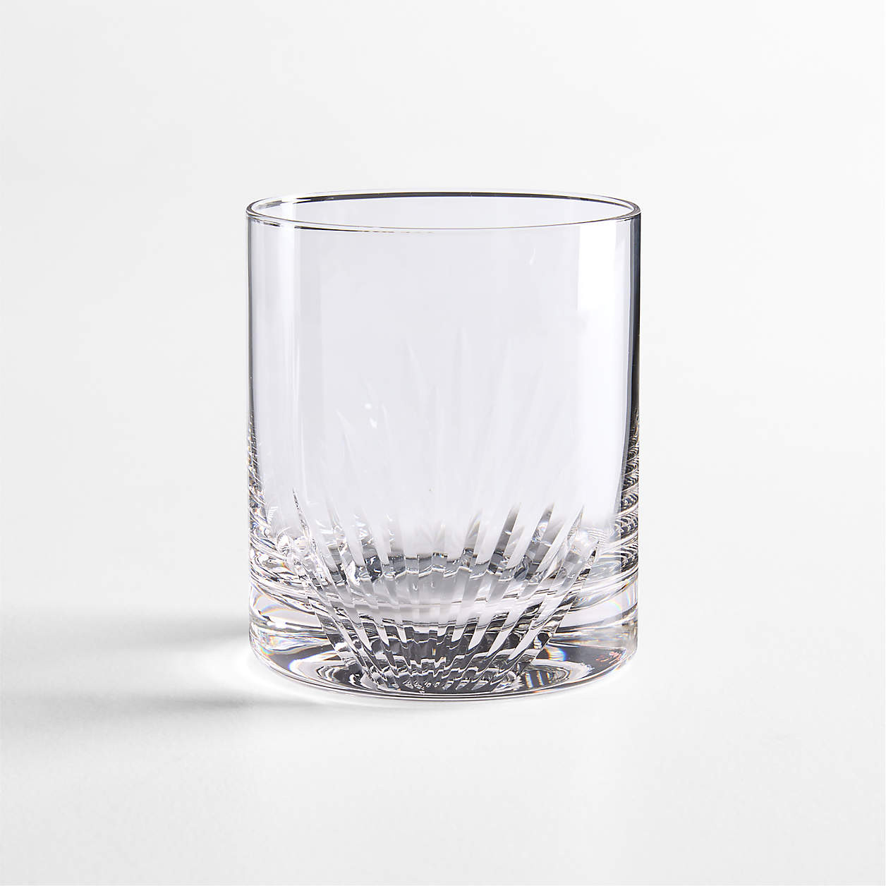 Casa Blanca Double Old Fashioned Glass by Laura Harrier & Tiffany Howell | Crate & Barrel | Crate & Barrel