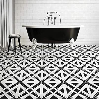 Aztec Tile Stencil - Tile Stencils for Painting Tile Floor - Reusable Tile Stencils for Linoleum ... | Amazon (US)