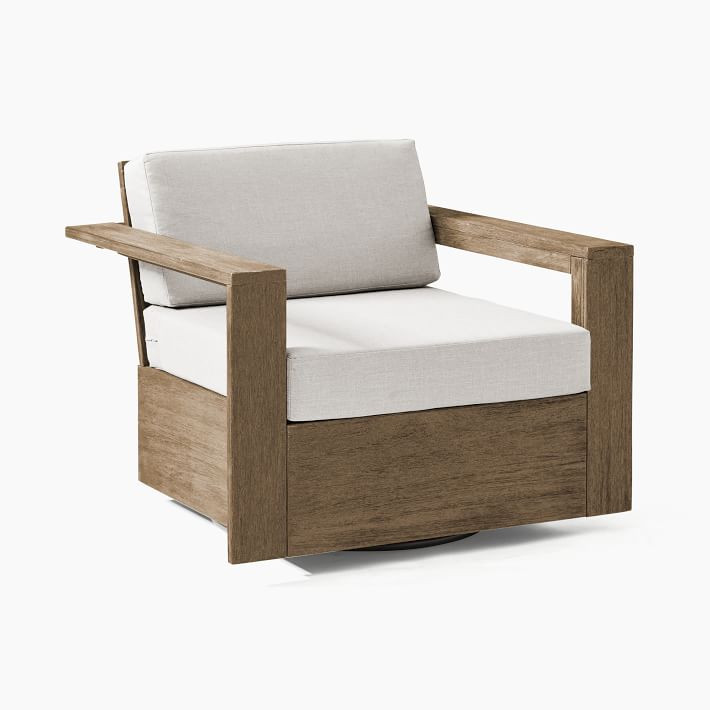 Portside Outdoor Swivel Chair | West Elm (US)