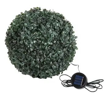 Nature Spring 11-in Green Outdoor Artificial Boxwood | Lowe's