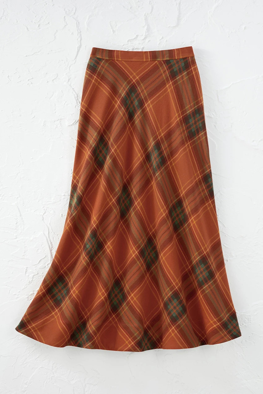 Plaid Hues Maxi Skirt | Coldwater Creek