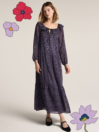 Old Navy x Anna Sui Tiered Ruffle Maxi Dress | Old Navy (US)