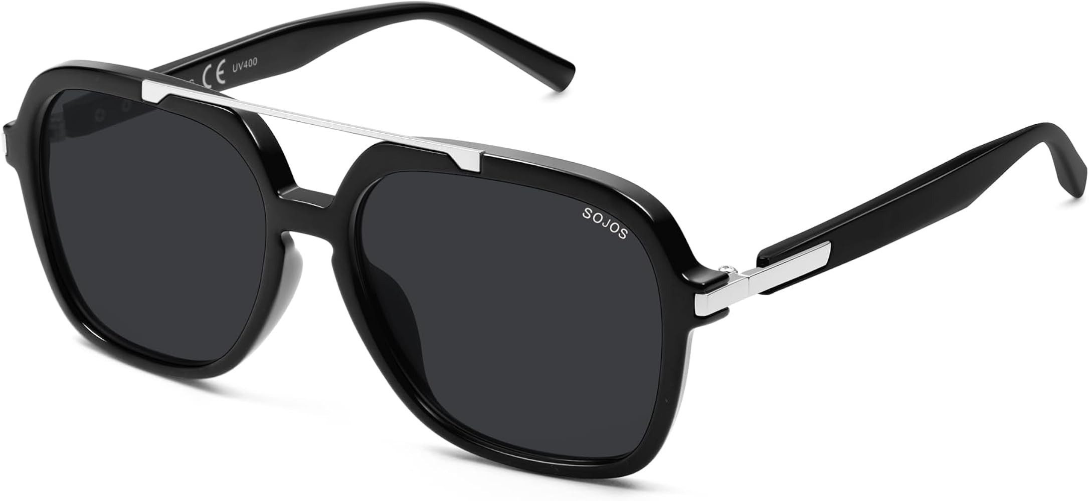 SOJOS Retro Polarized Aviator Sunglasses for Women Men, 70s 80s Trendy Square Aviators Sun Glasse... | Amazon (US)