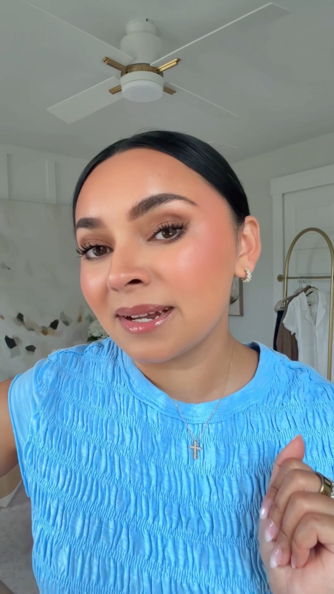 
The full makeup routine is on my Instagram in a reel! Makeup Routine!
Oil control primer
Eyeshadow primer
Hydrating mist
Eyeshade Palette in Coffee in hand - code HONEYSWEET for 10% off!
Foundation shade 3N
Concealer shade 2N
Setting powder shade translucent light
Powder shade 3N
Bronzer shade 04
Blush shades rosewood 44 nude lavalliere
Eyeliner shade coca 
Bronzer shade 4
Mascara shade black
Lip liner shade shes bold
Lip gloss shade strawberry popsiclees


#LTKSaleAlert #LTKgrwm #LTKBeauty