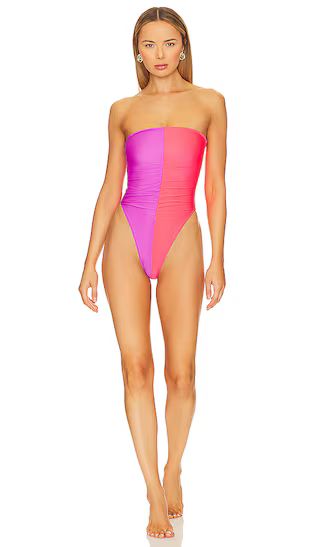 Tropic Daze One Piece in Purple & Psycho Red | Revolve Clothing (Global)