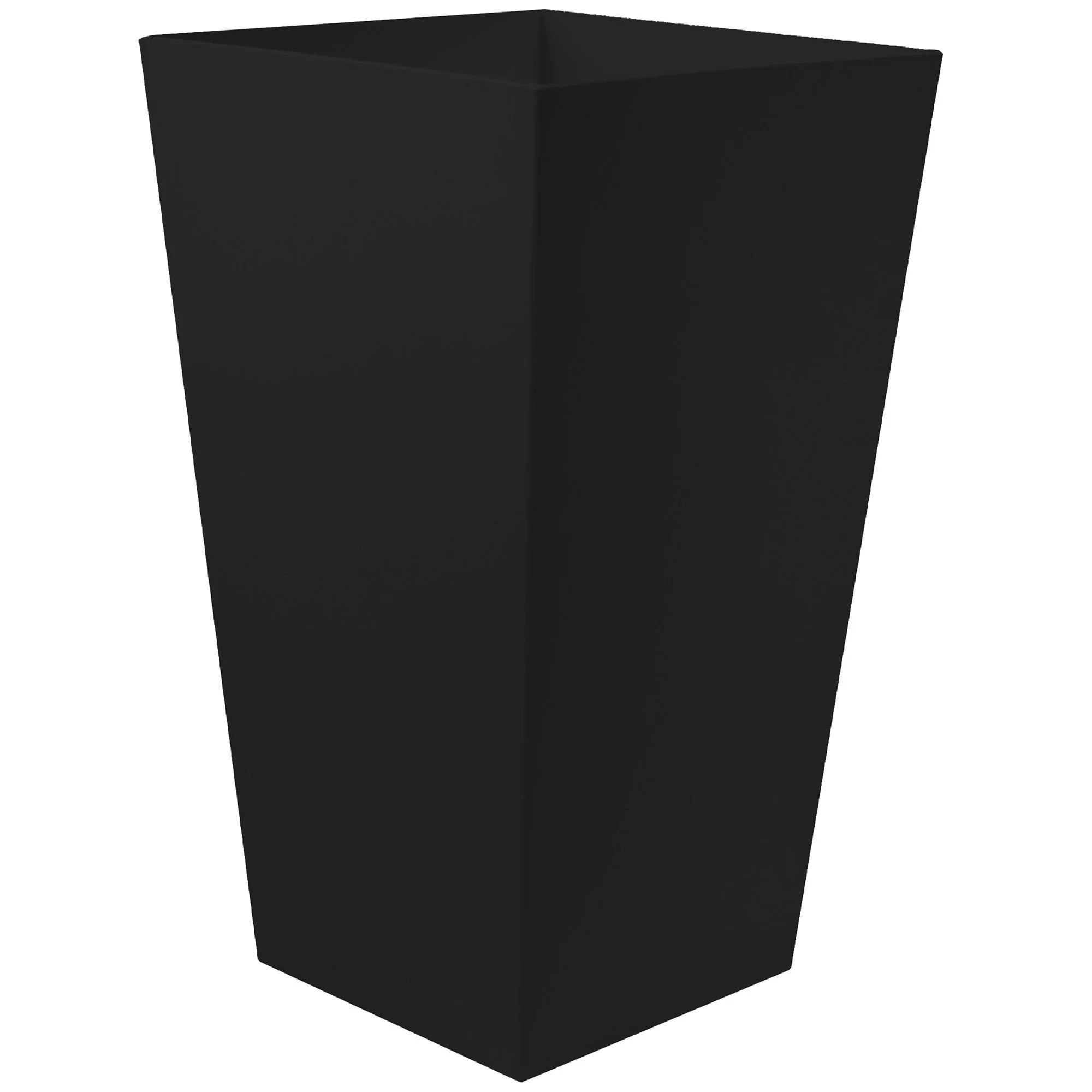 Bloem 20-in Tall Finley Tapered Square Planter - Black - Matte Textured Finish, 100% Recycled Pla... | Walmart (US)