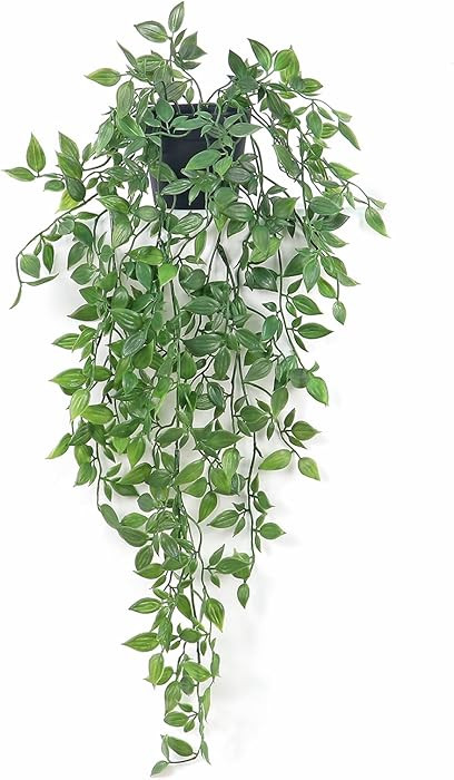 Fake Hanging Plants Artificial Small Potted Plants Mandala Leaves Faux Vines Indoor Greenery Plan... | Amazon (US)