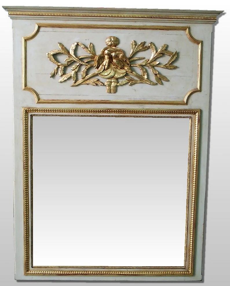 French Trumeau mirror Louis XVI antic trumeau mirror. french fireplace mirror Fireplace trumeau m... | Etsy (US)
