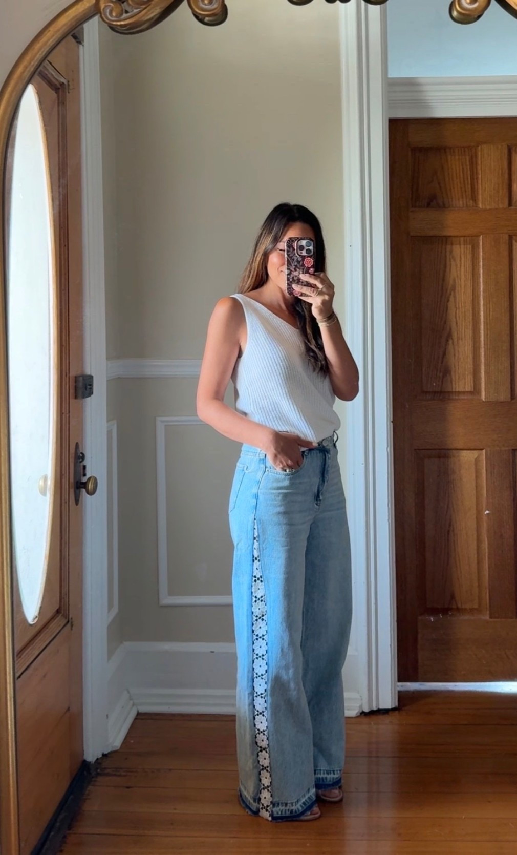 Lace side panel jeans from Commense. I’m 5’5” for reference and wearing a Sm. Love the fit!

#LTKootd