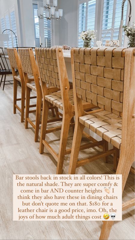 Leather bar stools, counter stools, dining chairs restocked - Target home decor home furniture 

#LTKFind #LTKstyletip #LTKhome