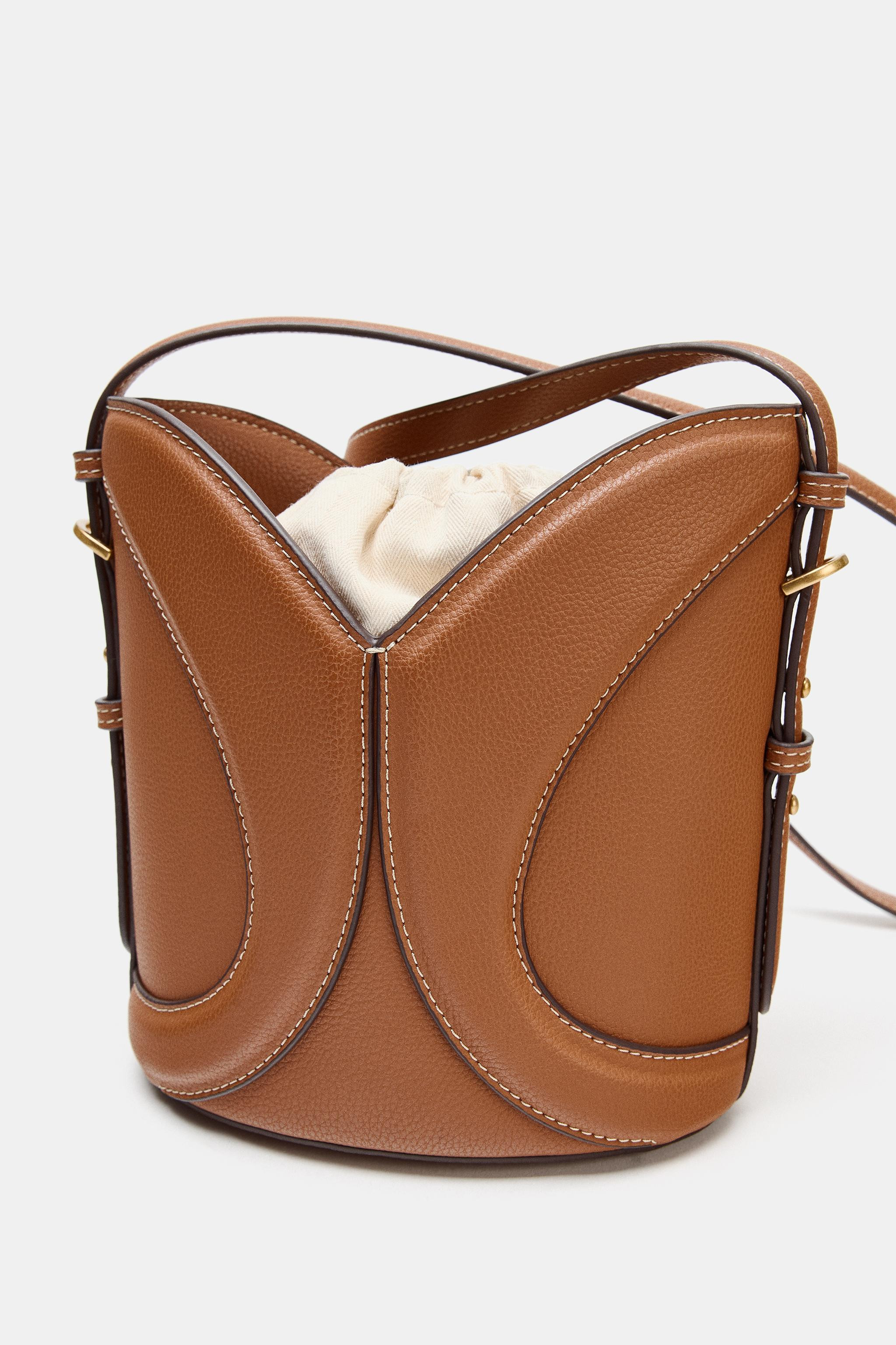 METALLIC RIGID BOX BAG | Zara US